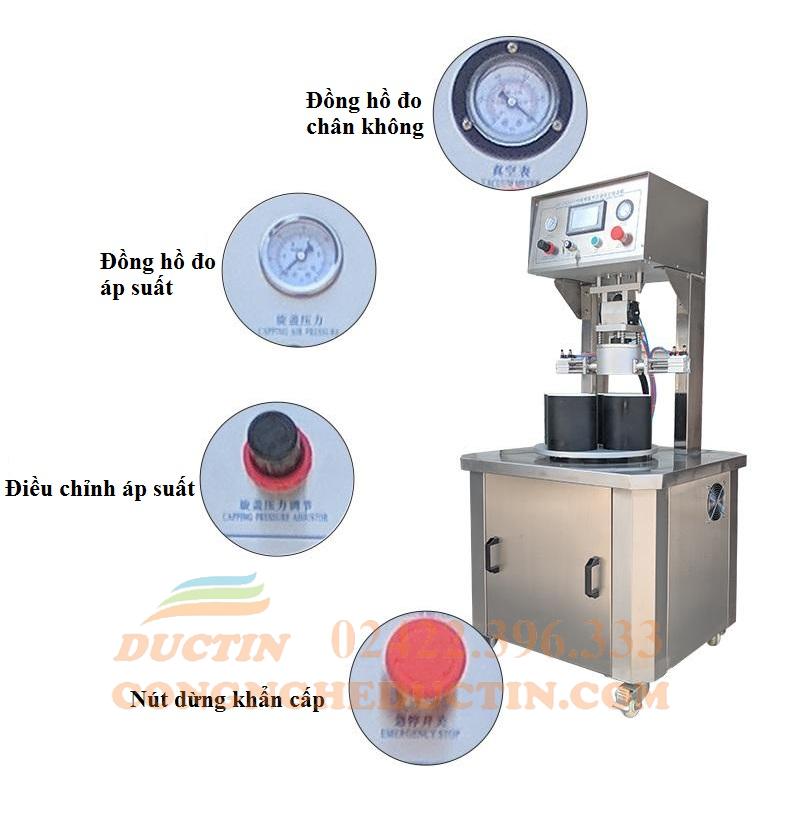 Chi tiết máy đóng nắp chai